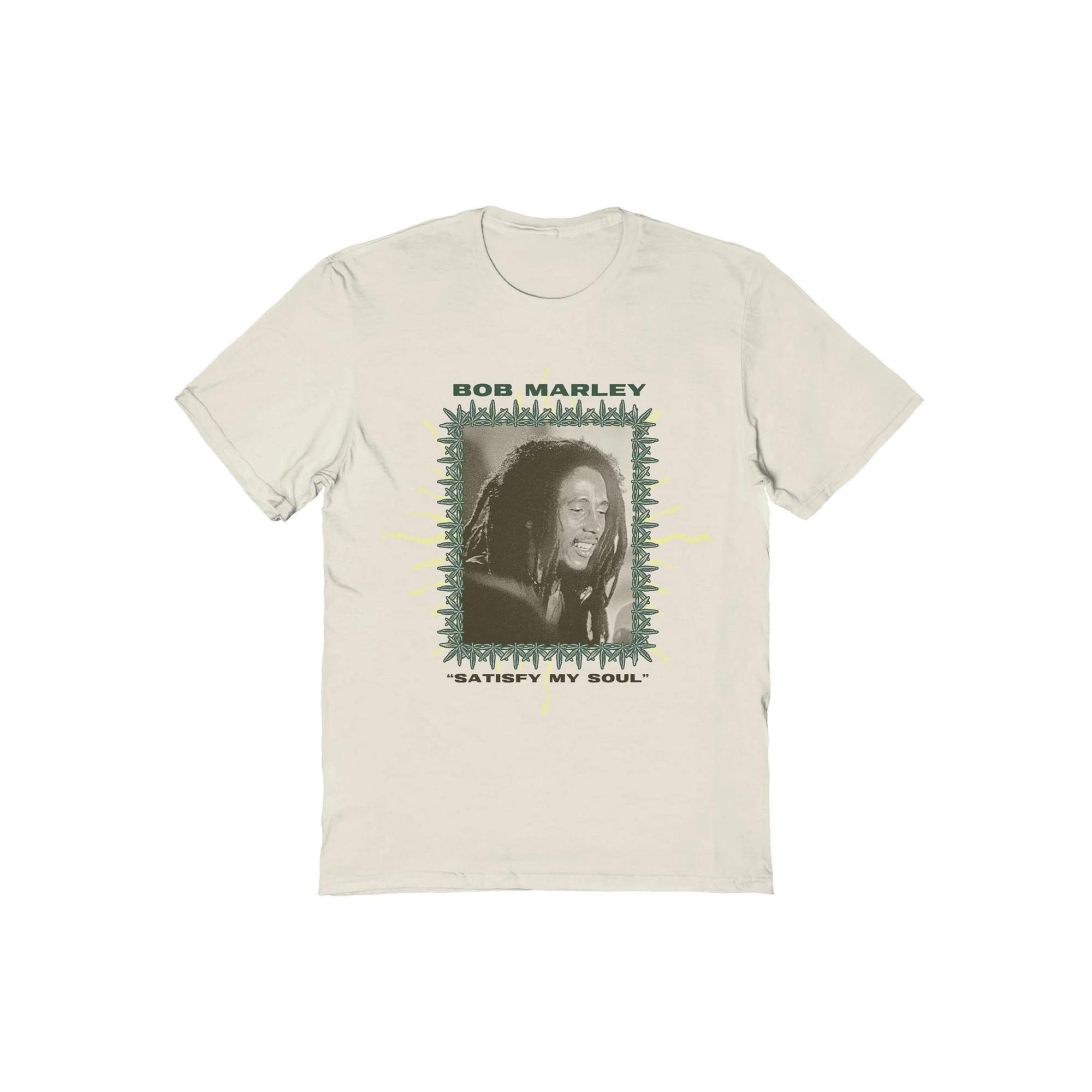Men's Bob Marley Satisfy My Soul Sage Graphic Tee, Size: Large, Natural Product Image