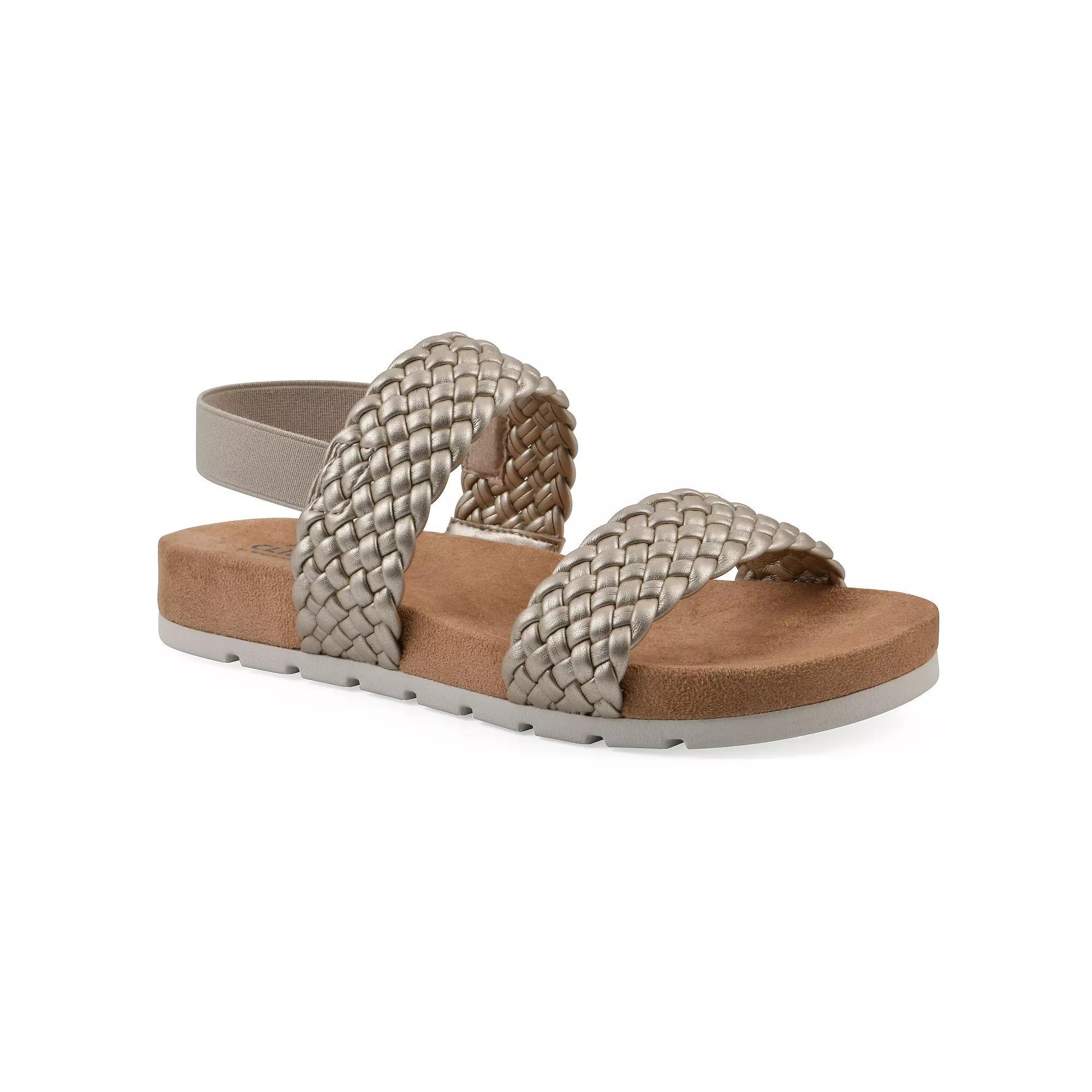 Cliffs by White Mountain Women's Slingback Sandals, Size: 6.5 Medium, Platinometallicsmo Product Image
