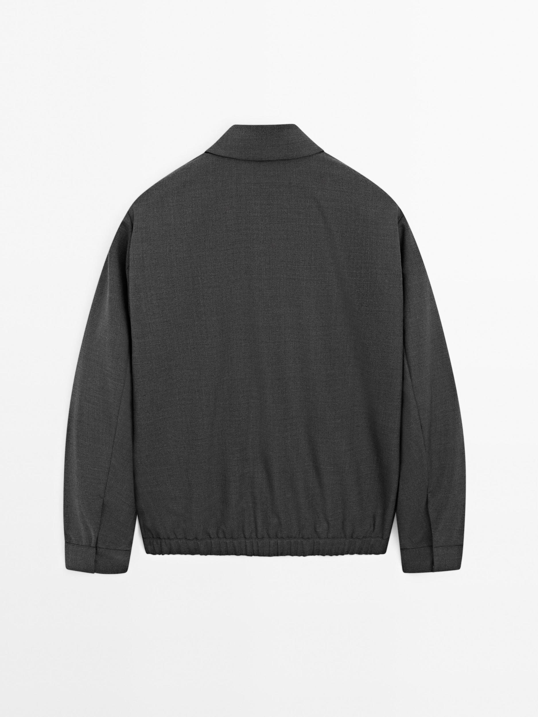 Total look wool blend jacket Product Image