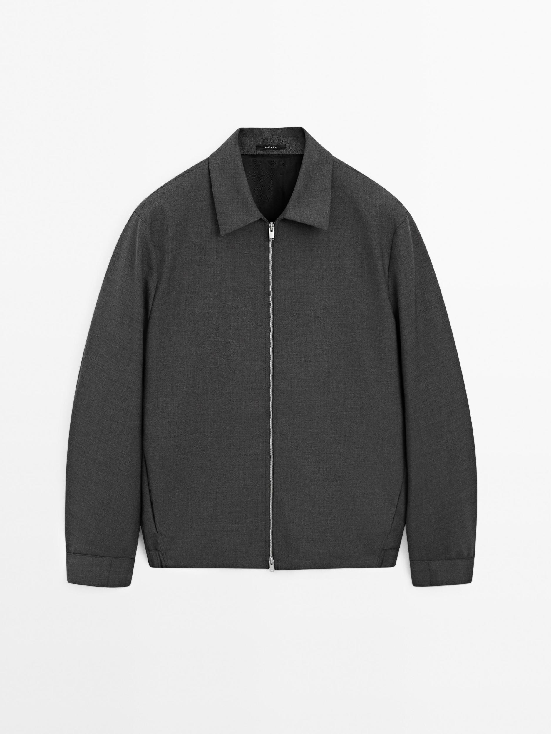 Total look wool blend jacket Product Image