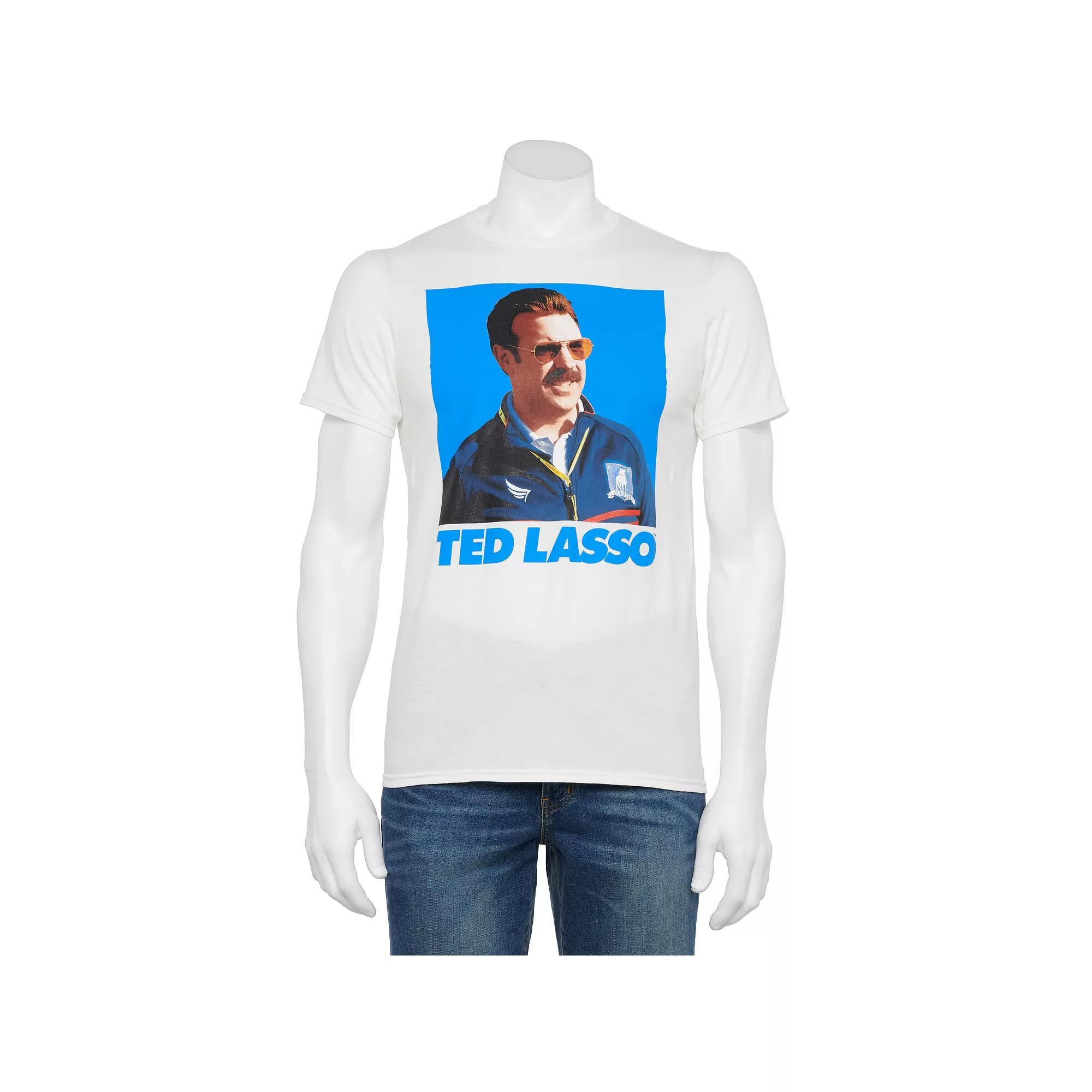 Men's Ted Lasso Character Tee, Size: XL, White Product Image