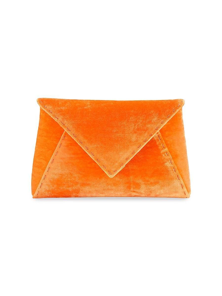 Womens Lee Pouchet Small Crushed Velvet with Gold Hardware Product Image