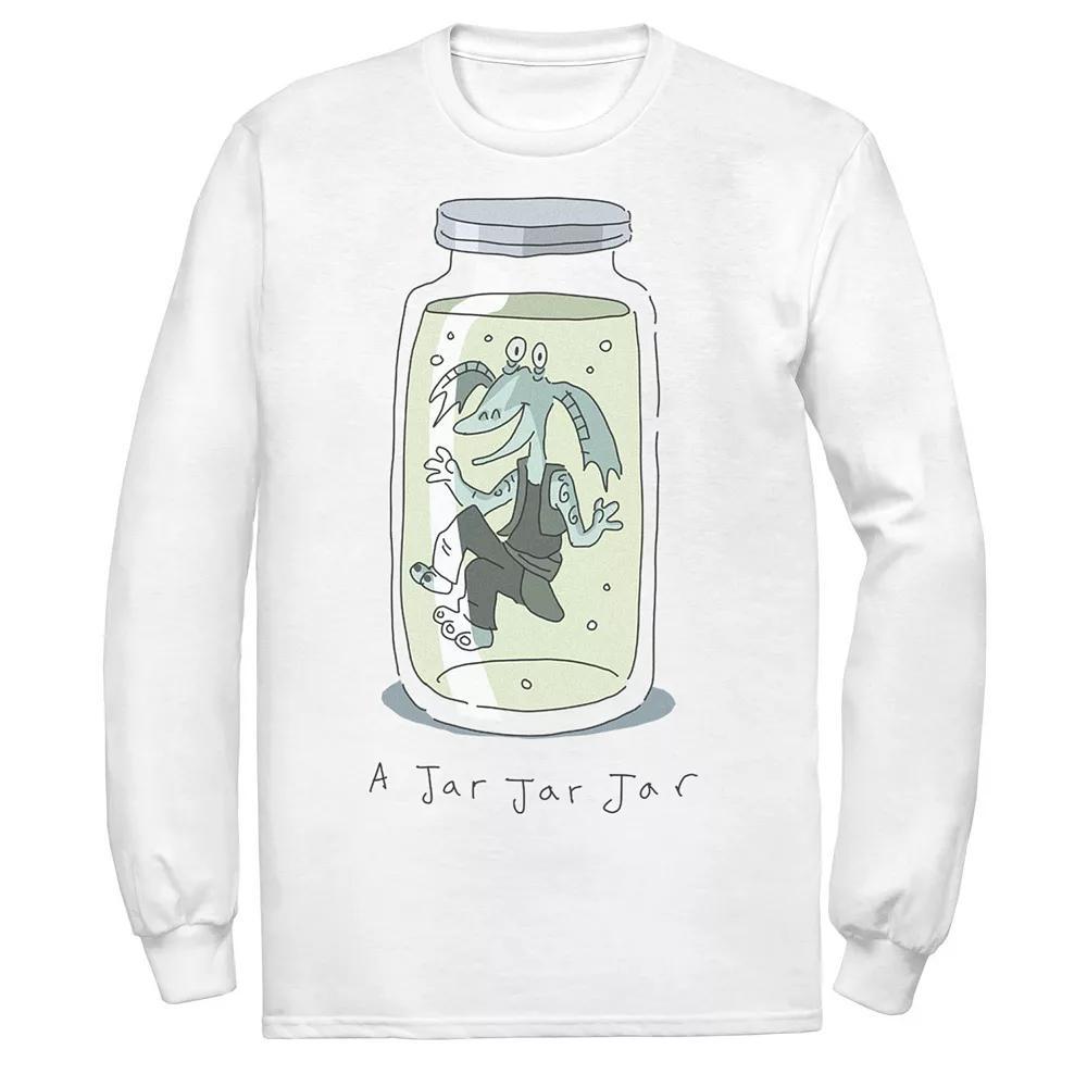 Men's Star Wars A Jar Jar Jar Tee, Size: Large, White Product Image