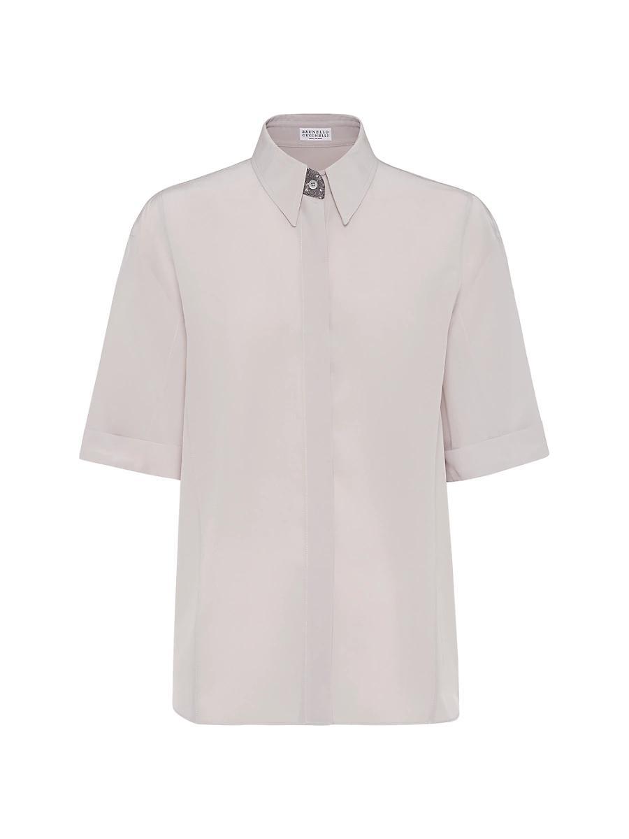 Womens Silk Crepe De Chine Shirt Product Image