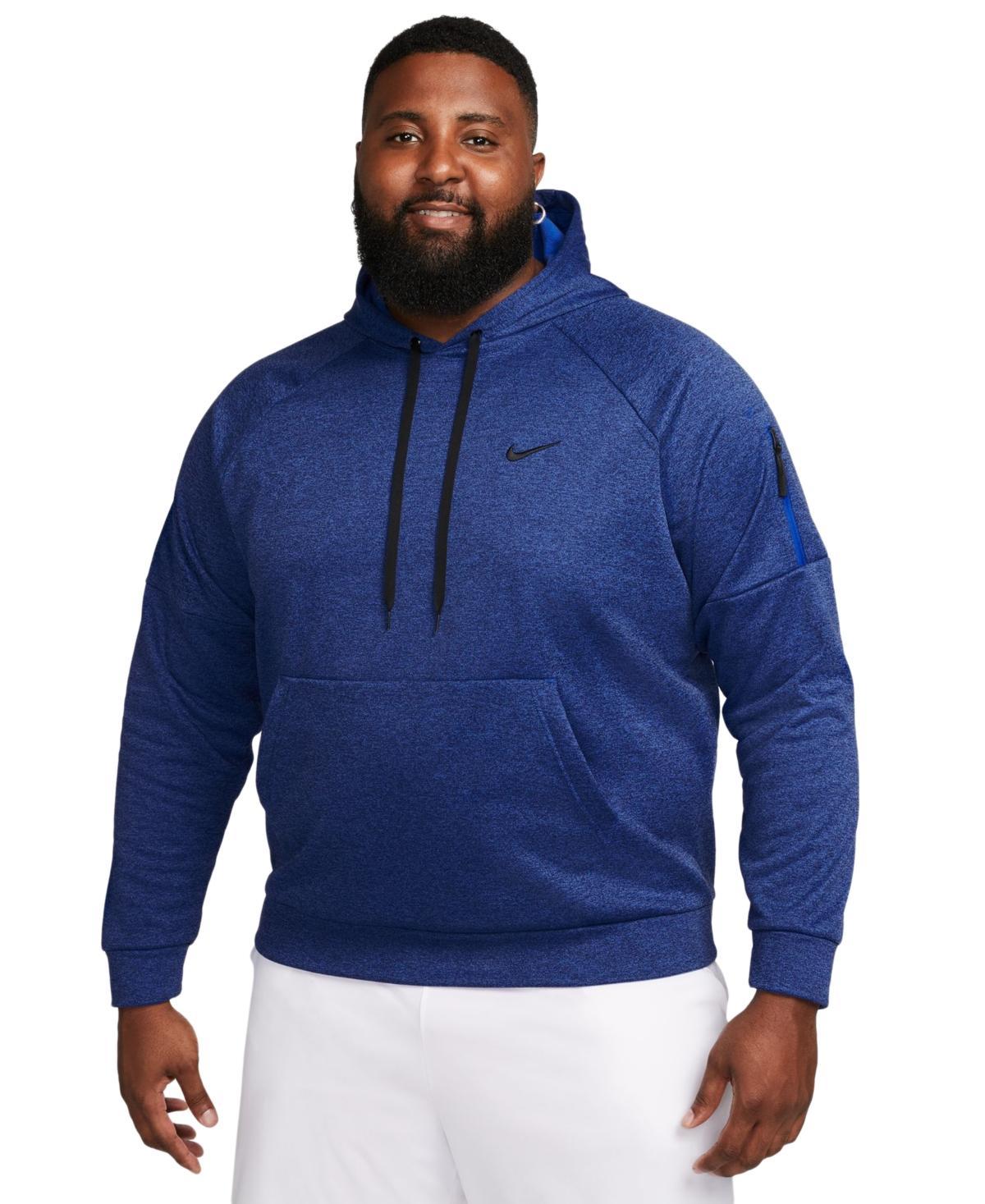 Nike Men's Therma-FIT Pullover Training Hoodie in Black/Black Size 3XL 100% Polyester Product Image