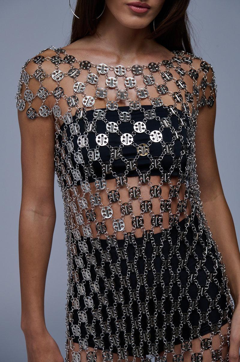 CHAIN ME DOWN MINI DRESS Product Image