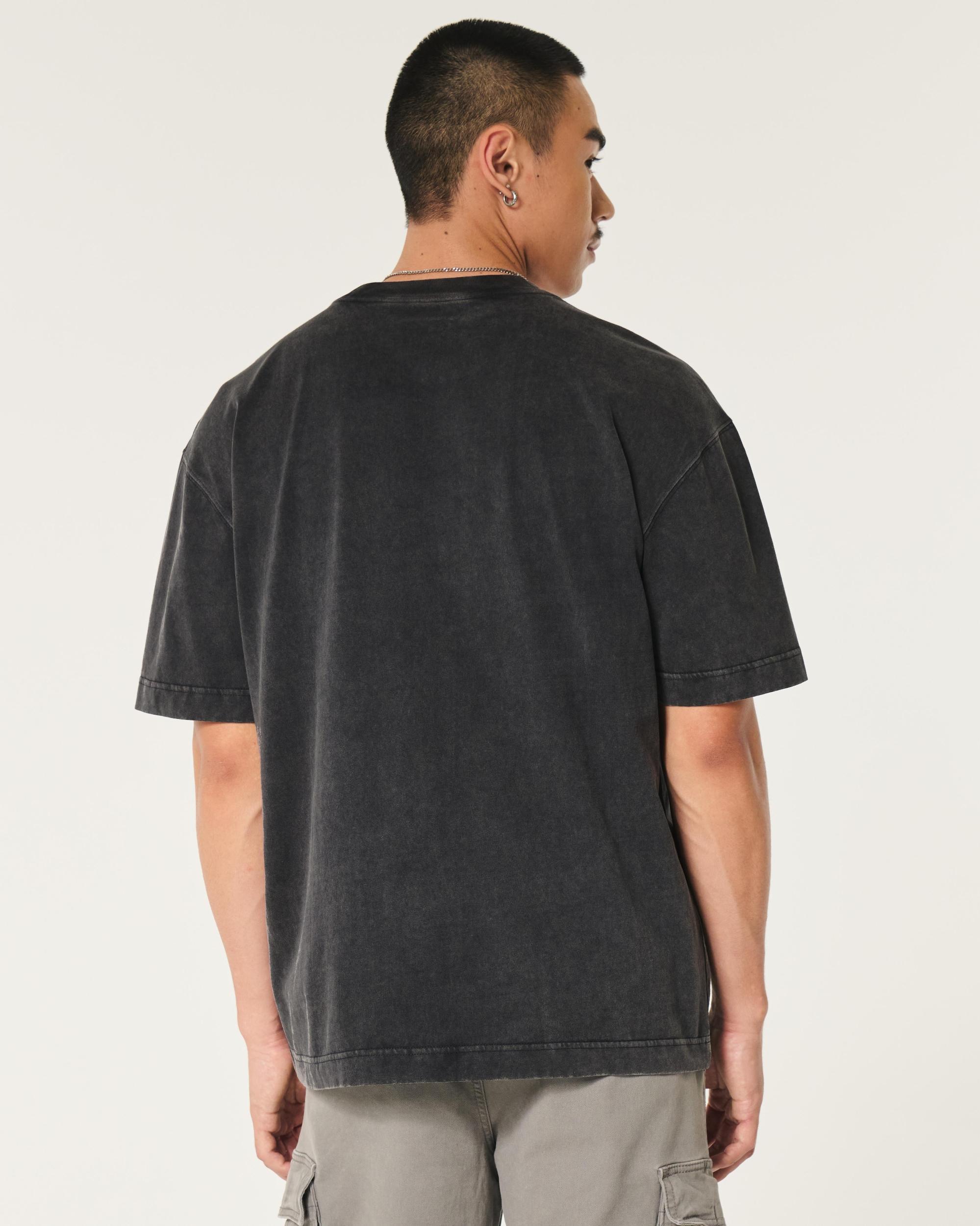 Boxy Heavyweight Washed Crew T-Shirt Product Image