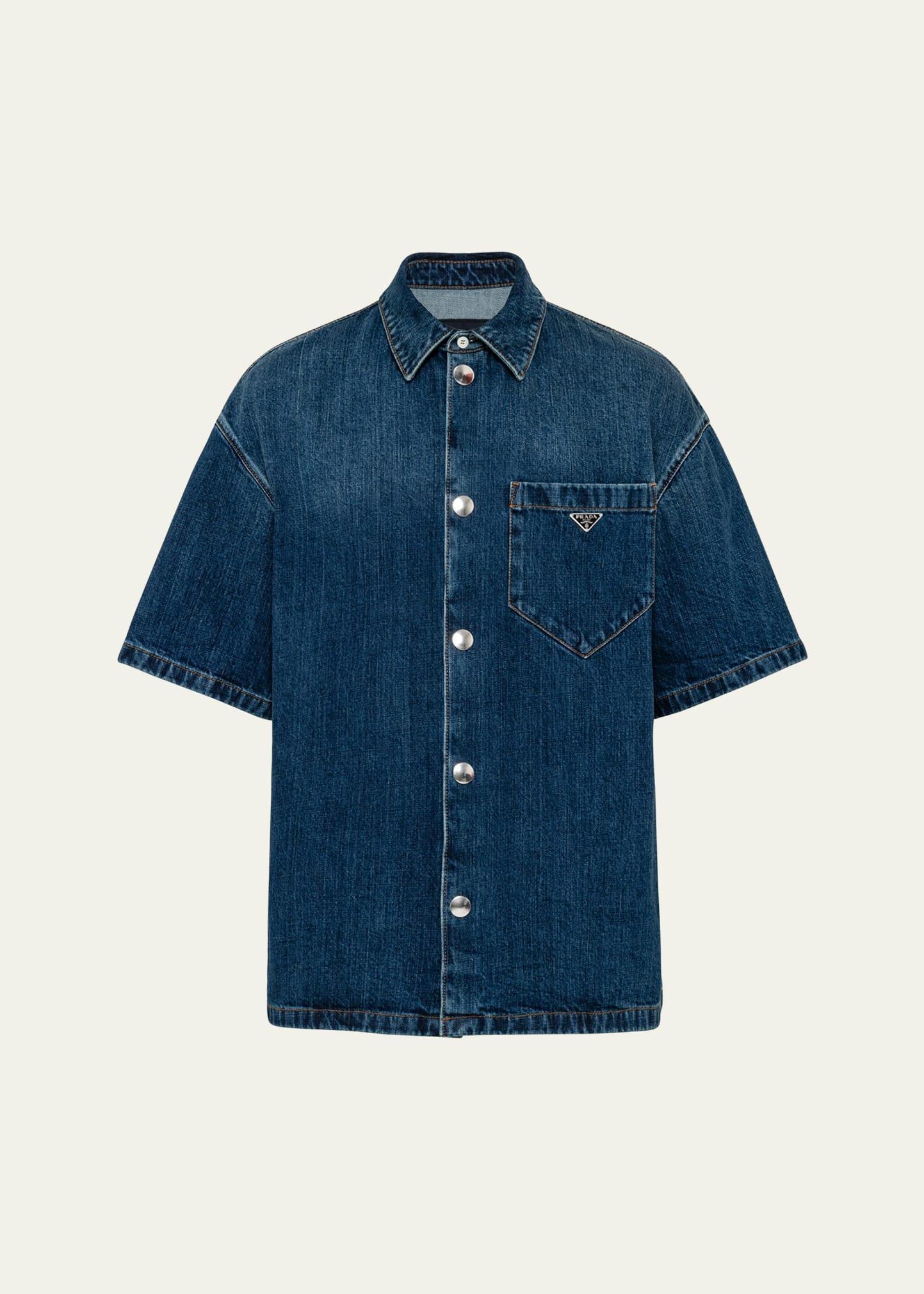 Mens Denim Shirt Product Image