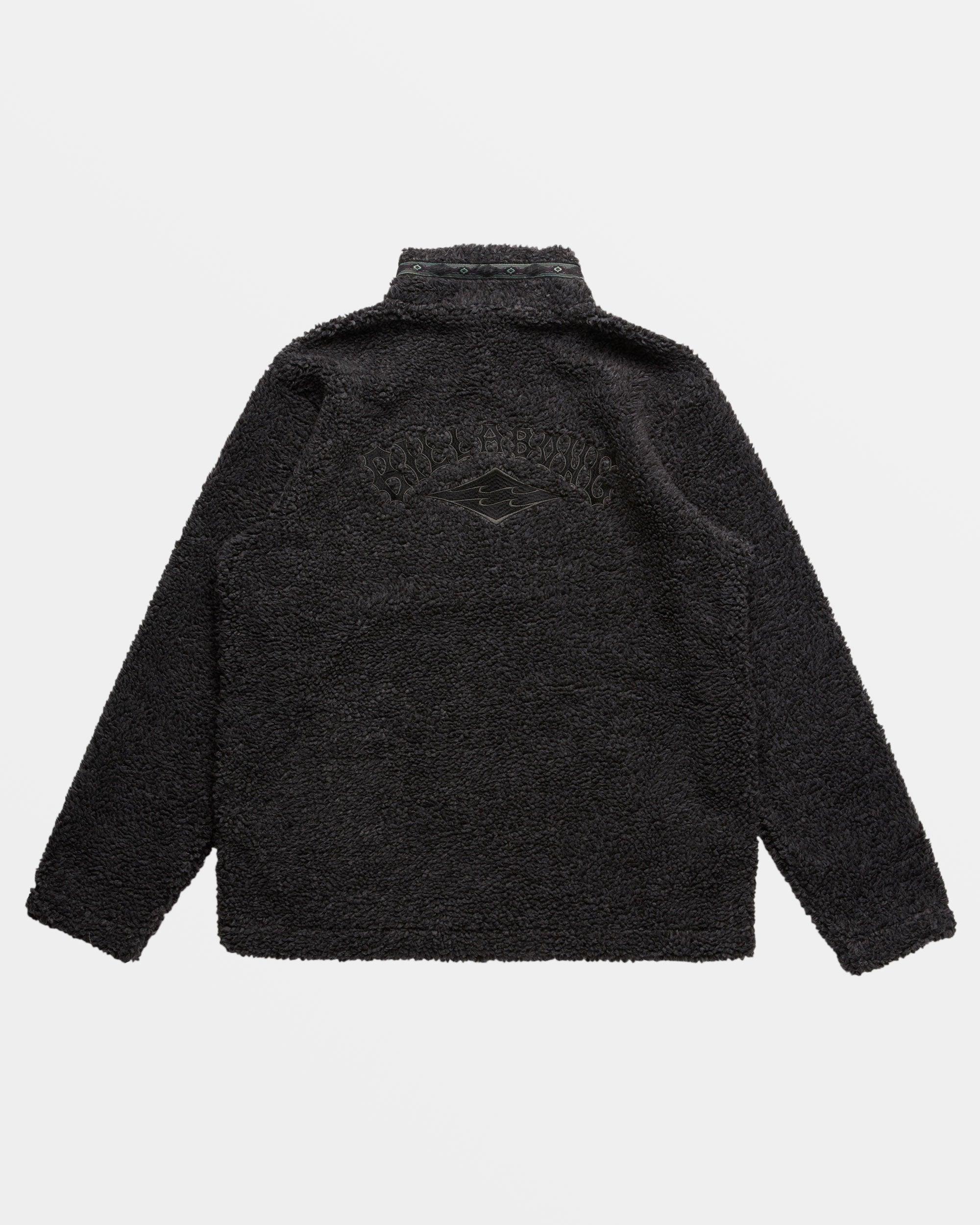Boundary Tombstone Fleece Half Zip Pullover - Black Heather Male Product Image