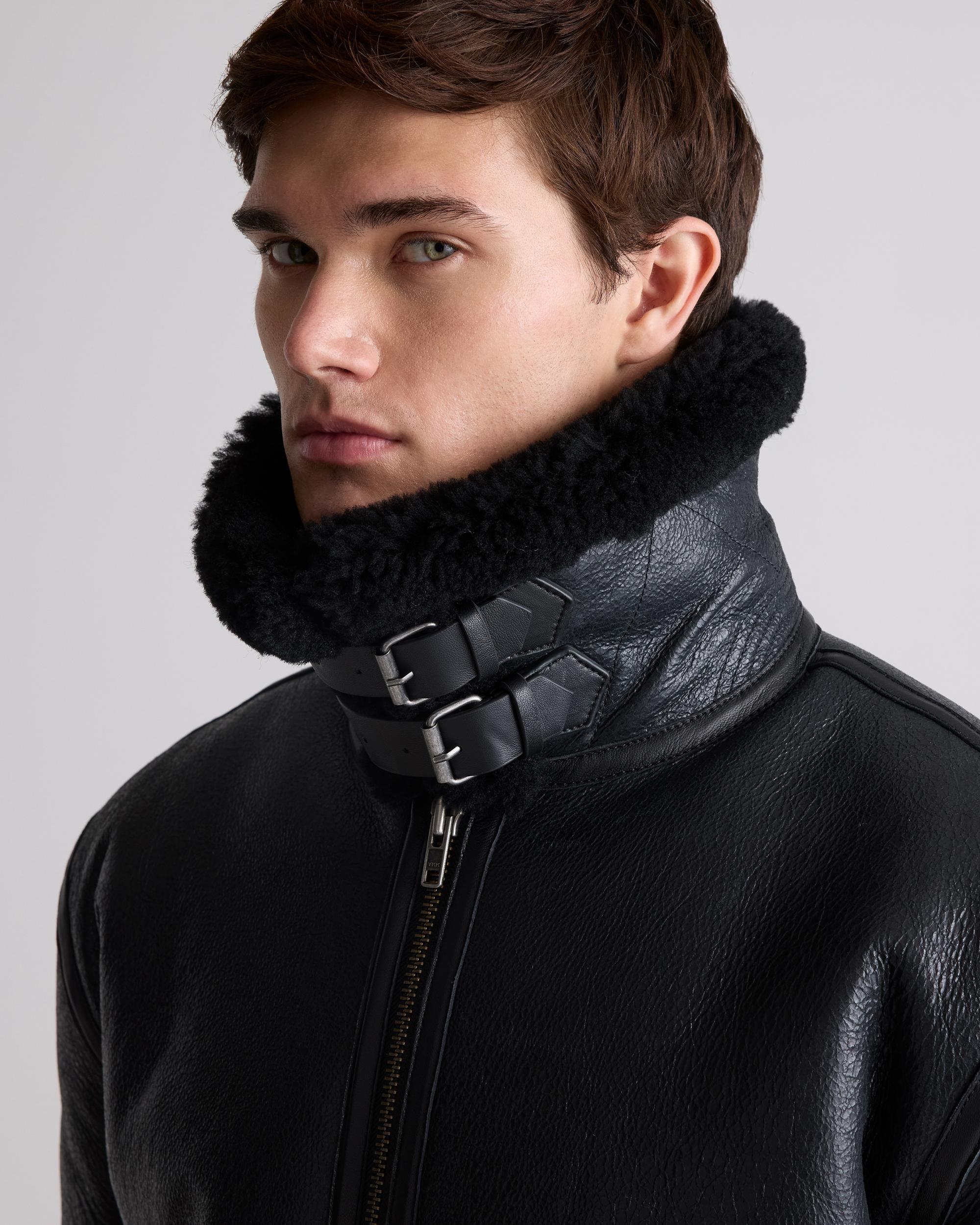 Quince | Men's 100% Shearling Bomber Jacket Leather Product Image