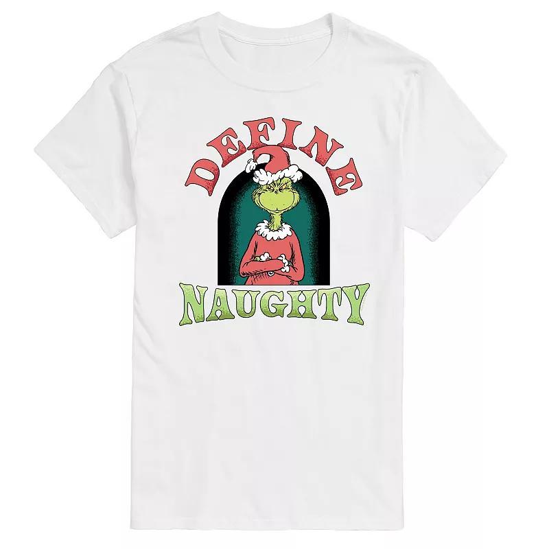 Big & Tall Dr. Seuss The Grinch Define Naughty Graphic Tee, Mens Product Image