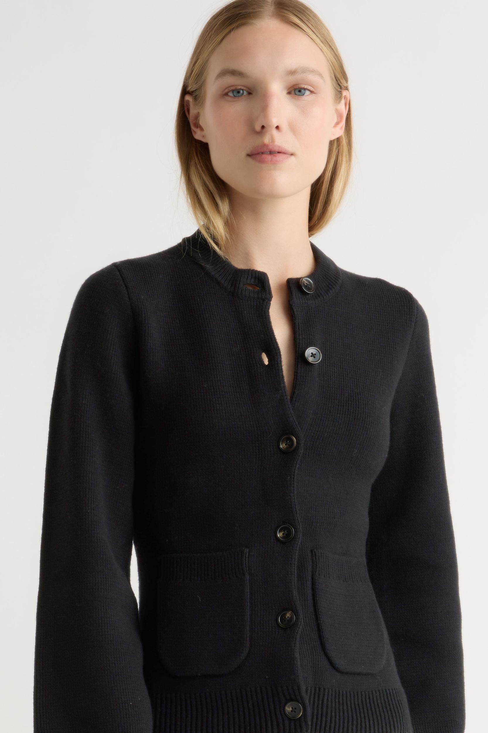 Eames Organic Cotton-Wool Button Cardigan Product Image