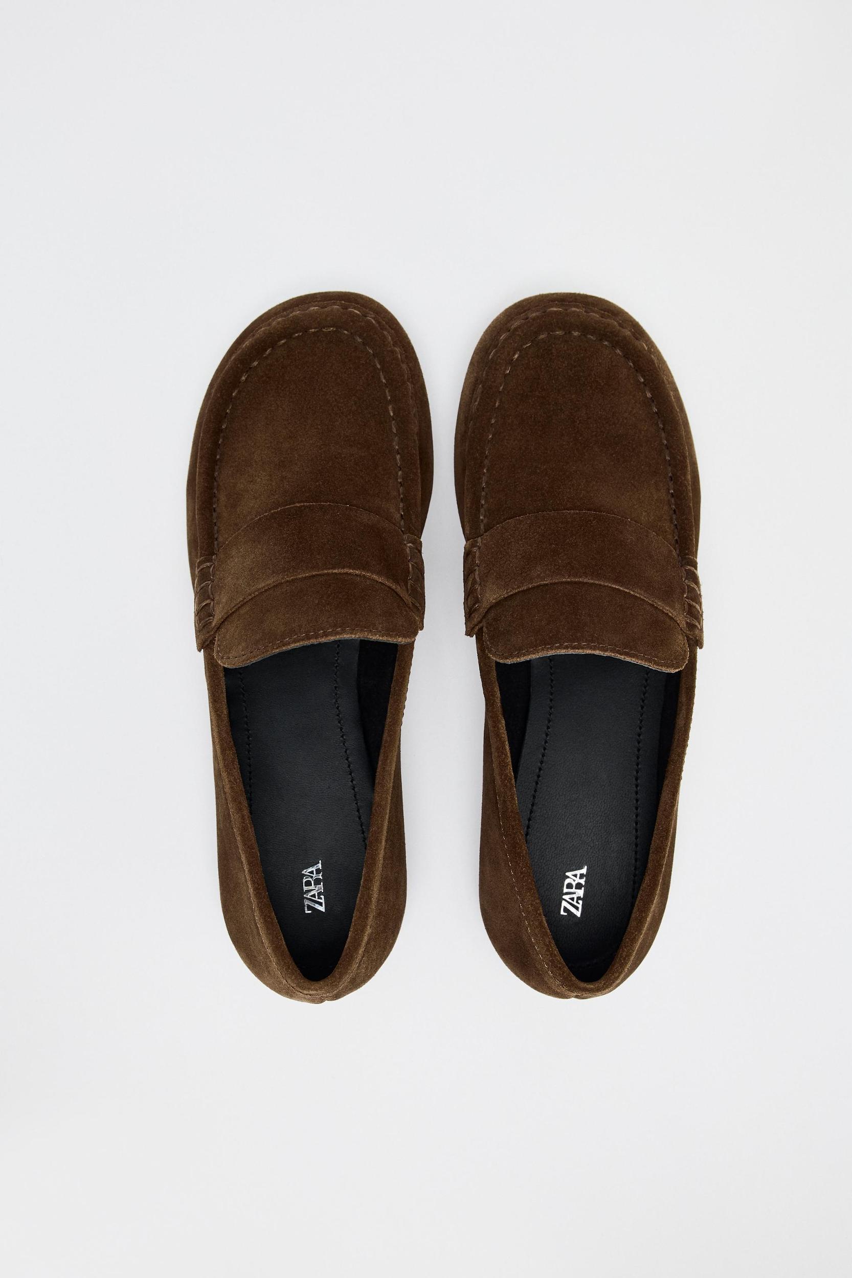 SUEDE PENNY LOAFERS Product Image