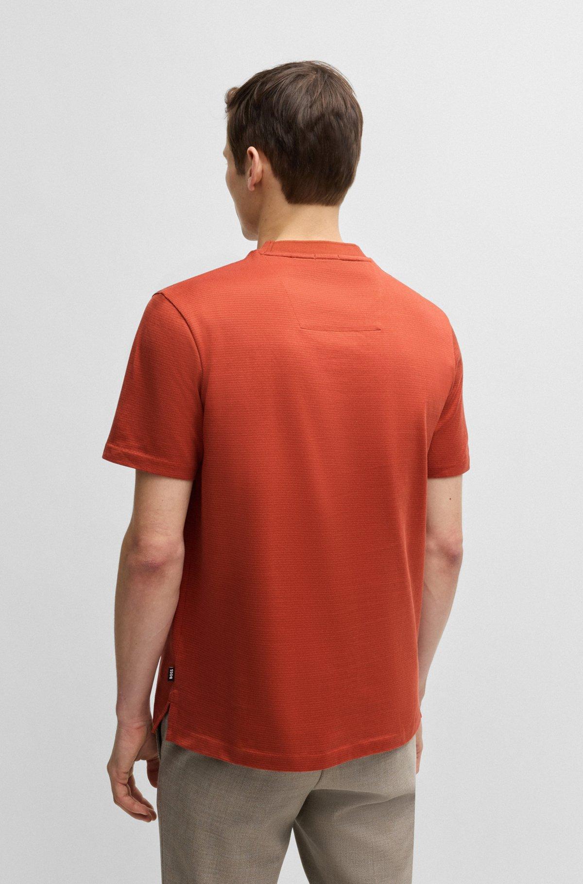 Mercerized-cotton T-shirt with micro pattern Product Image