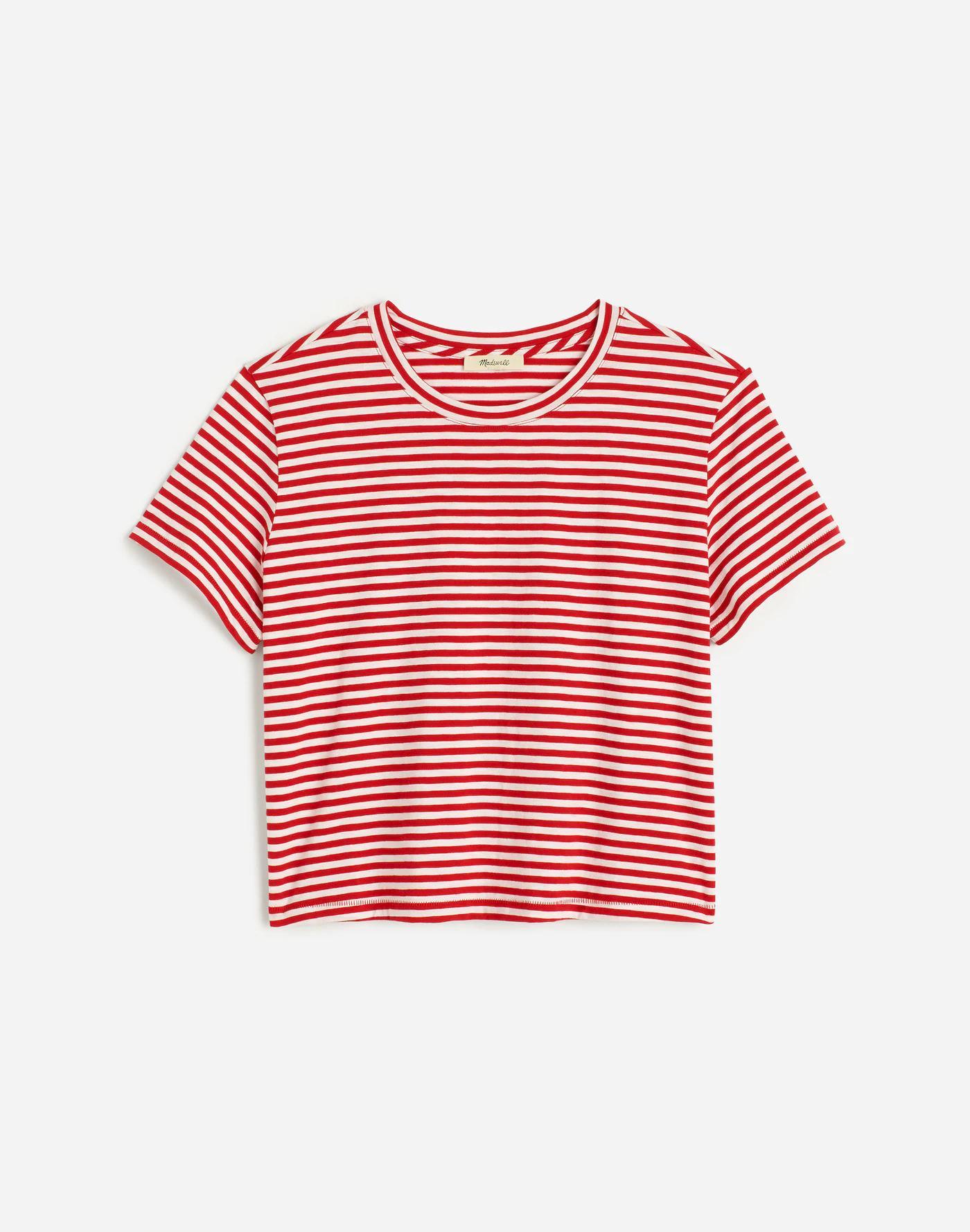 Slub Boxy-Crop Tee Product Image