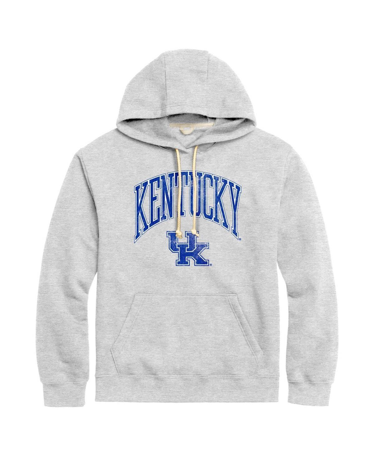 Men's League Collegiate Wear  Heather Gray Kentucky Wildcats Tall Arch Essential Pullover Hoodie, Size: Large, Grey Product Image