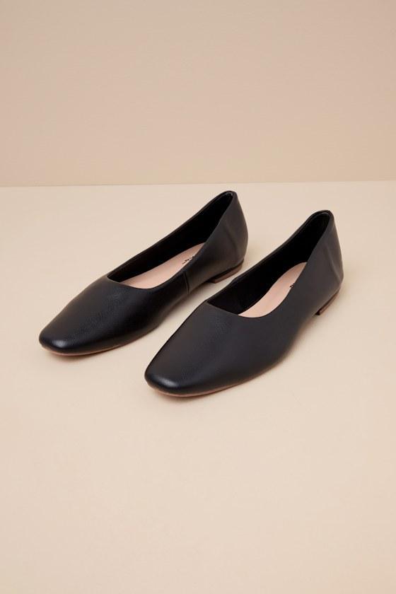 Jordane Black Ballet Flats Product Image