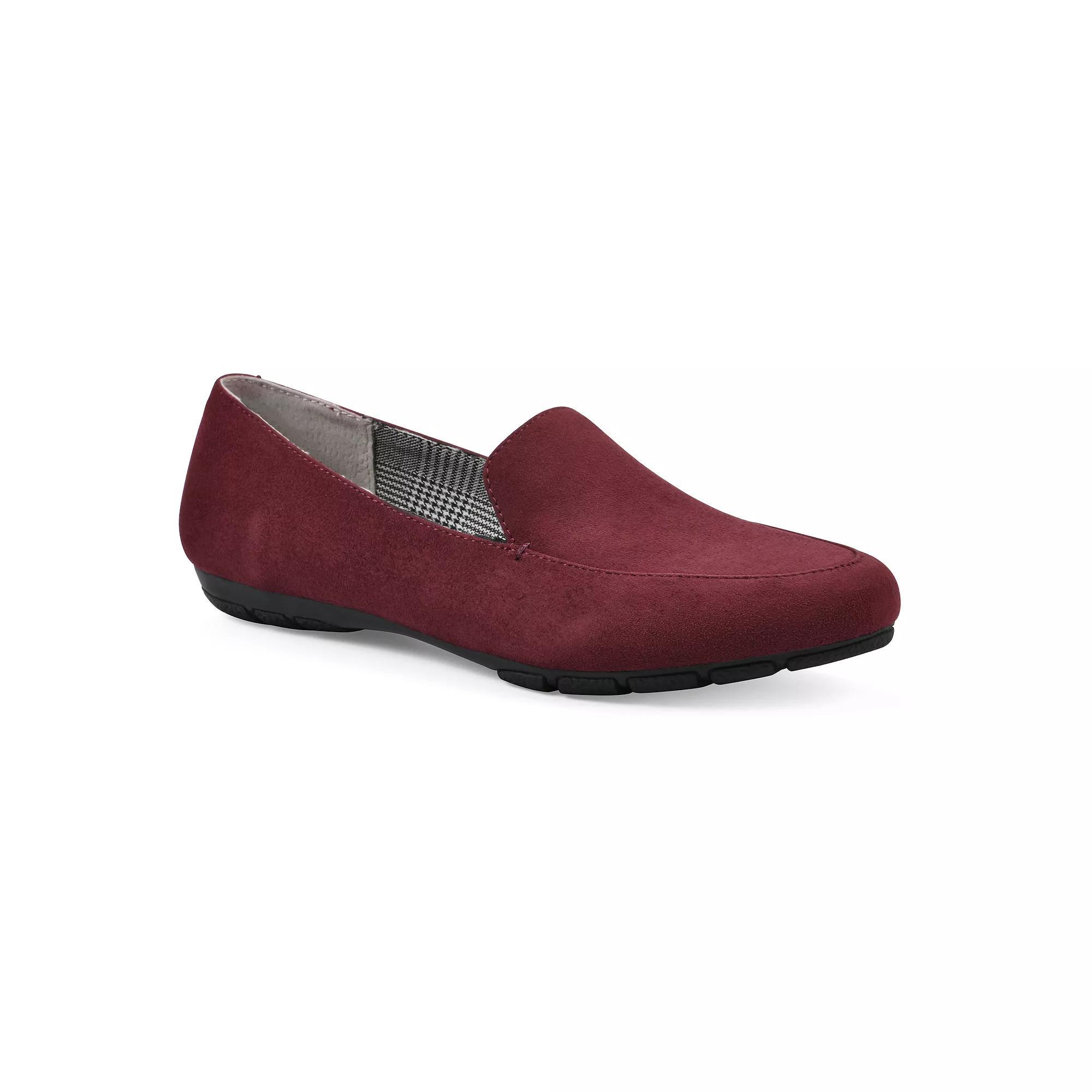 Cliffs by White Mountain Gallant Women's Loafer Flats, Size: 8.5, Brown Suedette Product Image