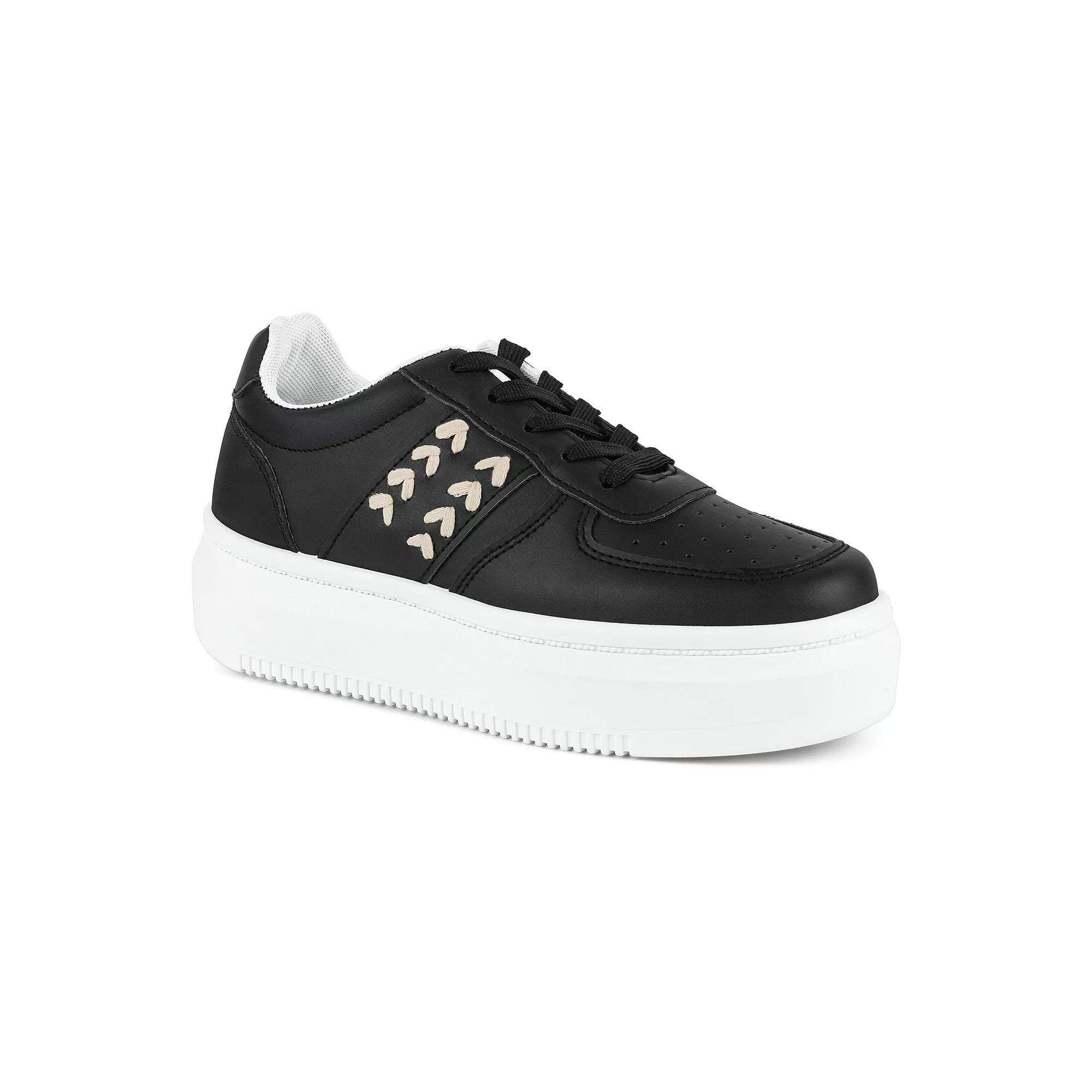 London Rag Monique Women's Athletic Sneakers, Size: 6, Black Product Image