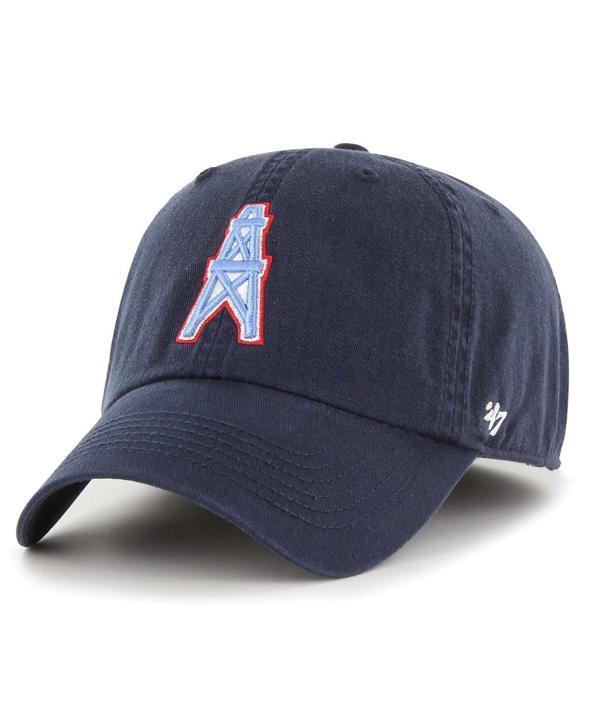 Men's '47 Navy Houston Oilers Gridiron Classics Franchise Legacy Fitted Hat, Size: Large, Nfl Blue Product Image