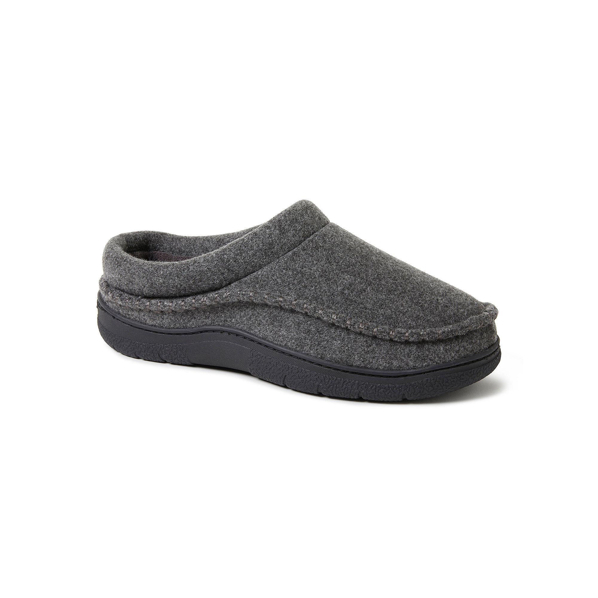 Dearfoams Thompson Wool Blend Men's Clog Slippers, Size: Medium, Black Product Image