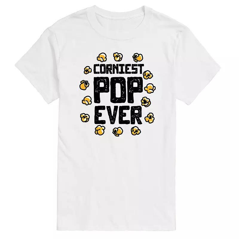 Men's Corniest Pop Ever Popcorn Graphic Tee, Size: XXL, Gray Product Image