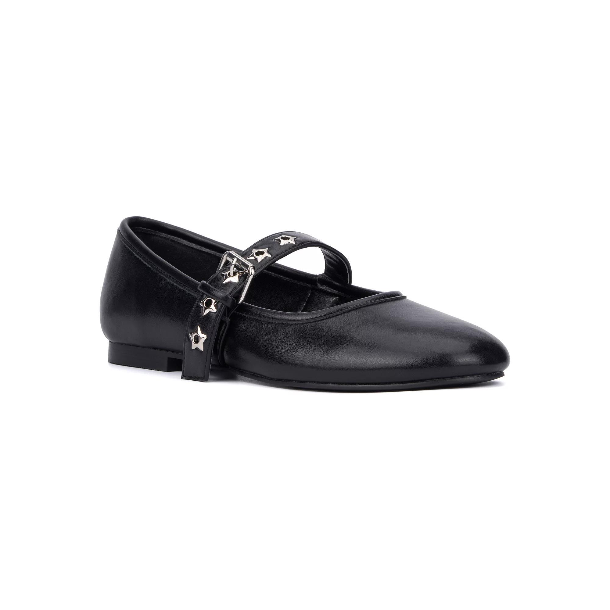 Olivia Miller Element Women's Maryjane Flats, Size: 6.5, Red Product Image