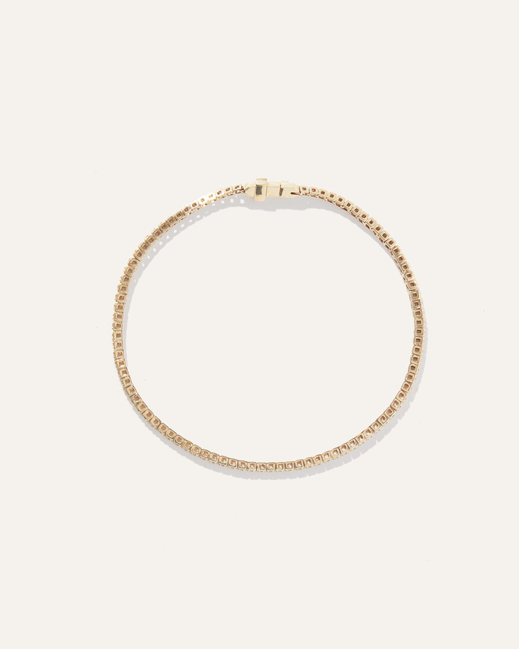 Quince | Women's 14K Gold Diamond Tennis Bracelet Product Image