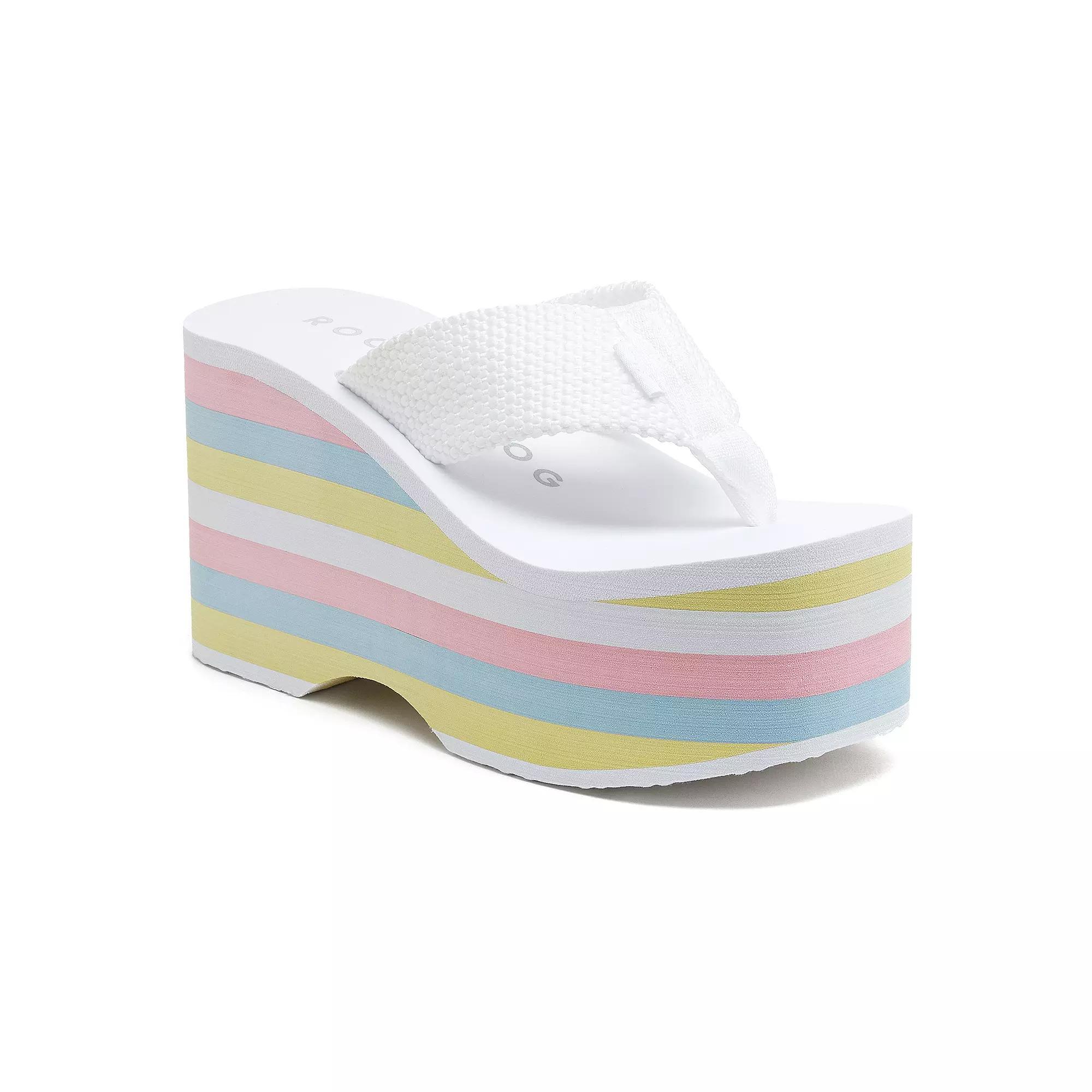 Rocket Dog Bigtop Women's Platform Sandals, Size: 10, White Product Image
