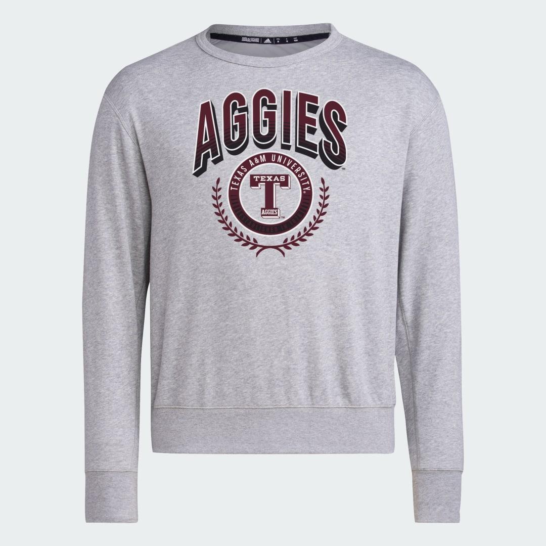 adidas Nebraska Cornhuskers Crew Sweatshirt Medium Grey Heather S Mens Product Image