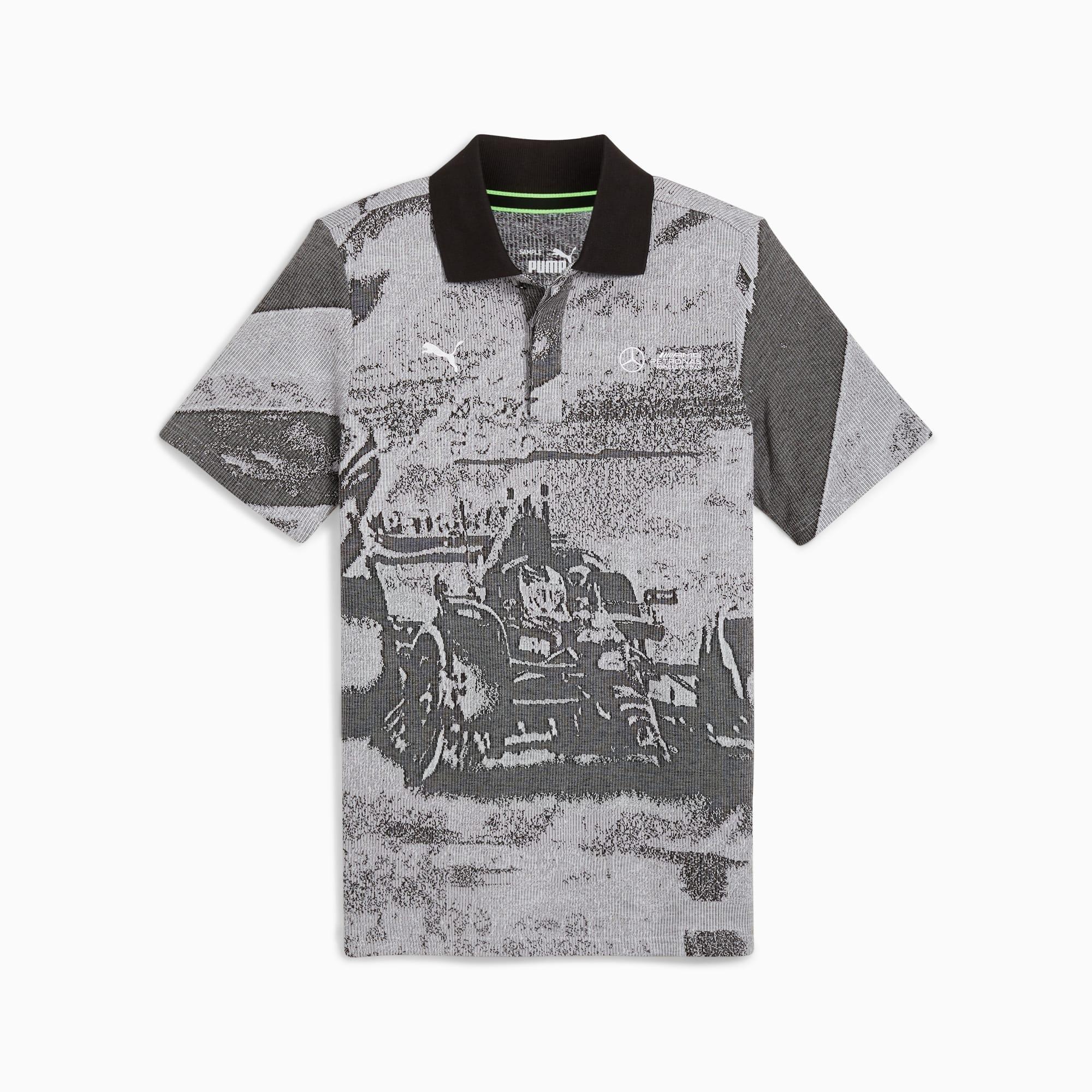 Mercedes-AMG Petronas F1® Men's Jacquard Polo Product Image