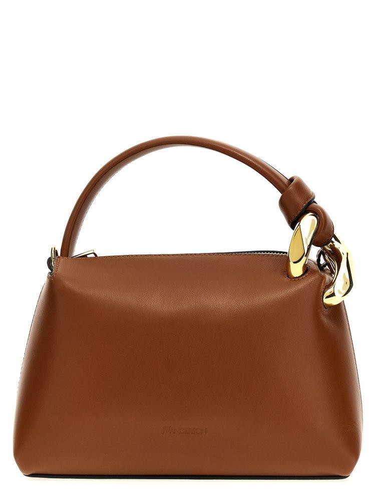 JW ANDERSON Corner Top Handle Bag In Brown Product Image
