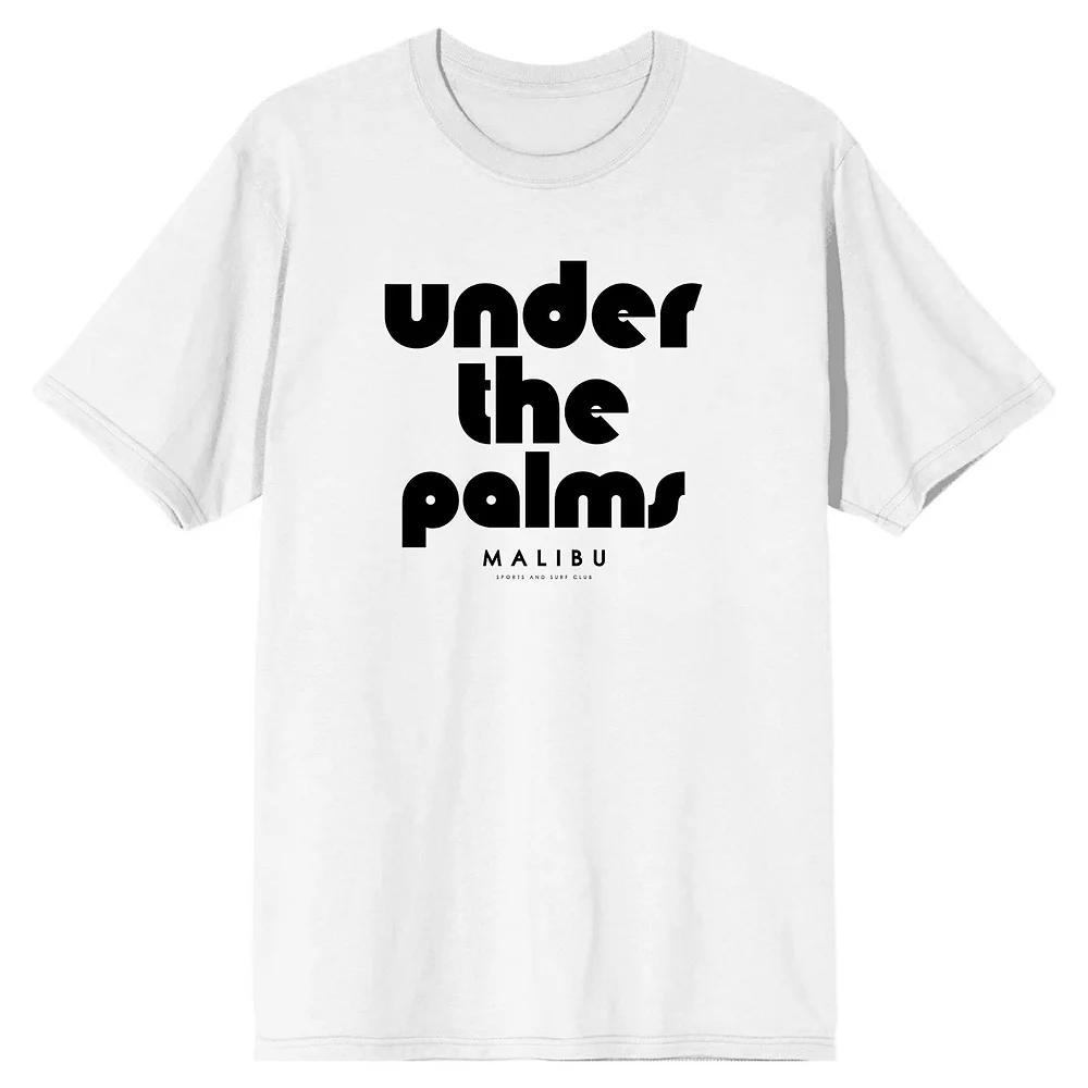 Men's Under the Palms Malibu Graphic Tee, Size: Small, White Product Image