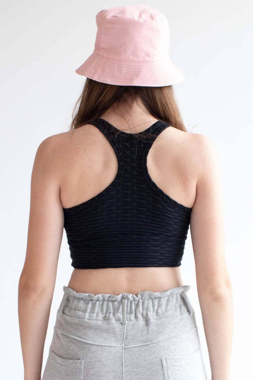 Black Honeycomb Sports Bra Product Image