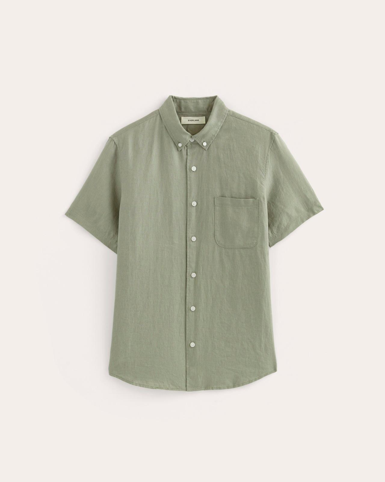 The Classic Short-Sleeve Shirt in Linen Product Image