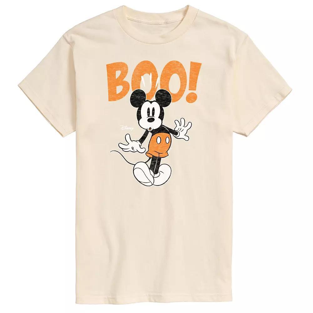 Disney's Mickey Mouse Men's Scared Boo Graphic Tee, Size: Medium, Black Product Image