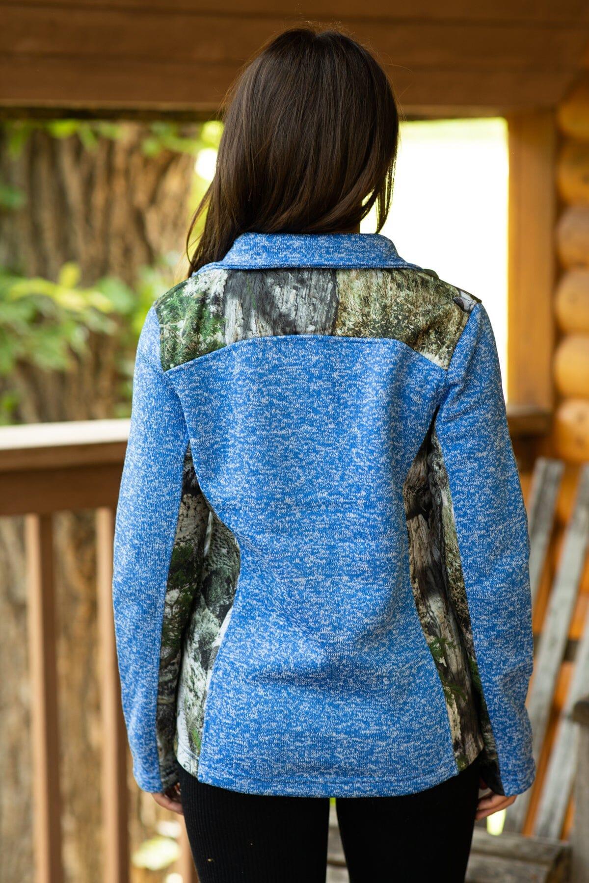 Royal Full Zip Sweatshirt With Camo Product Image