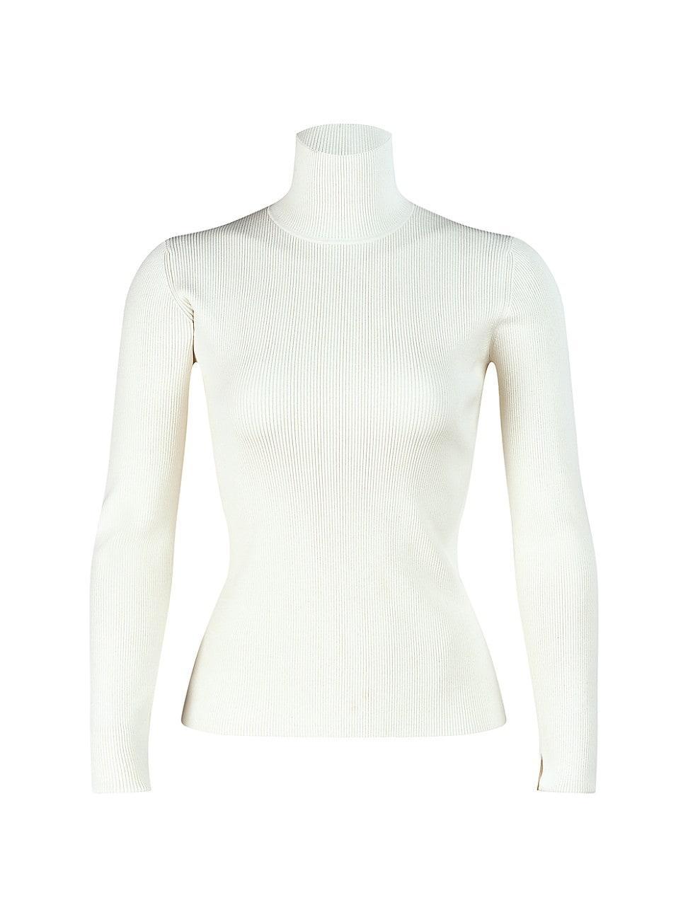 Womens Ty Rib-Knit Turtleneck Product Image