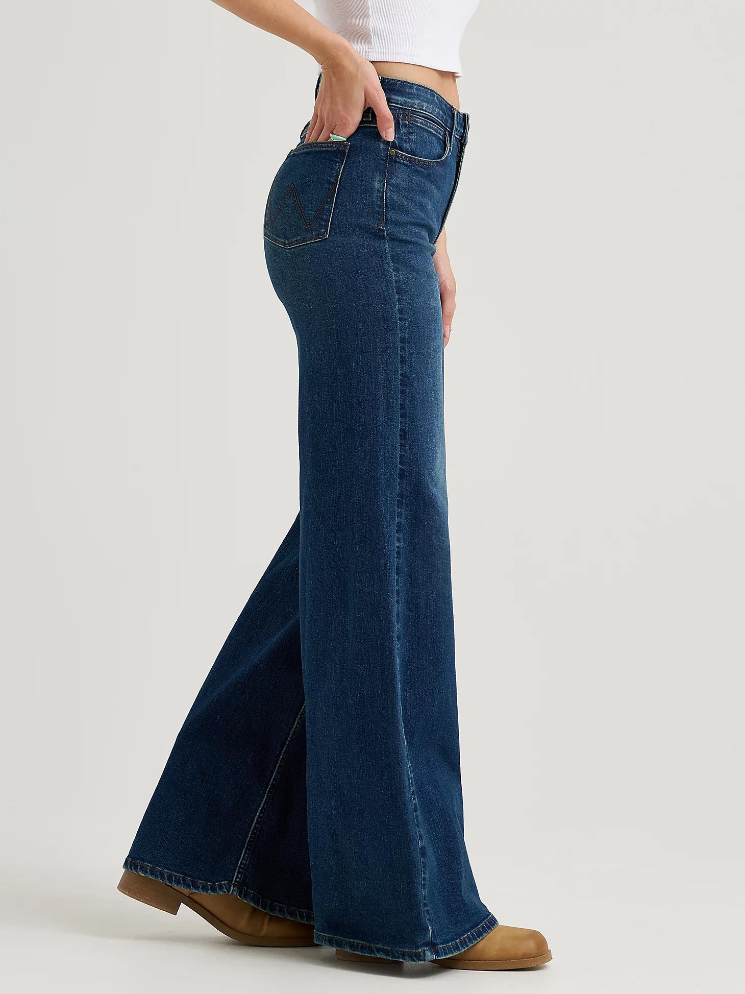 Women's High Rise Wide Leg Jean | Women's JEANS | Wrangler® Product Image