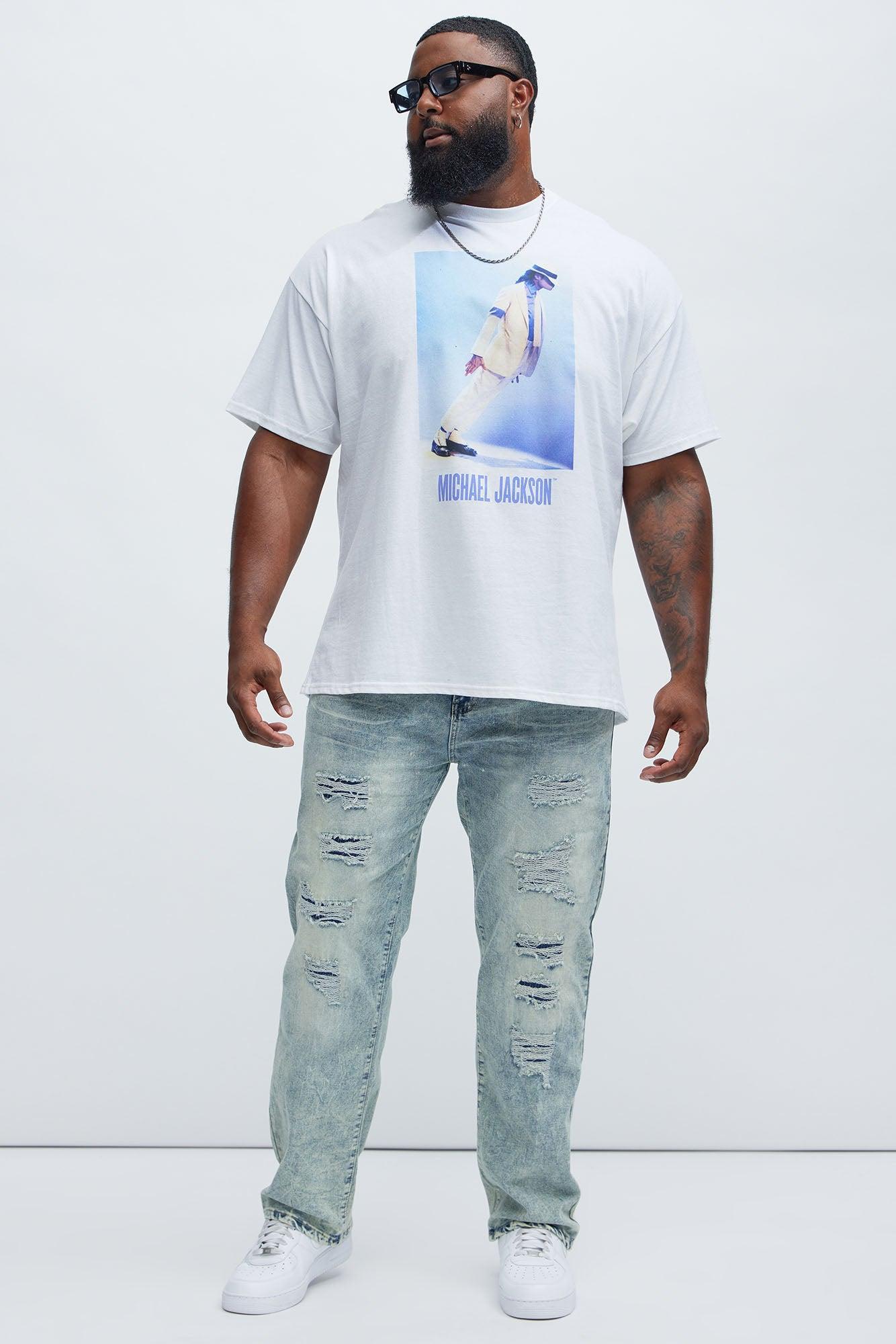 Michael Jackson Smooth Criminal Short Sleeve Tee - White Product Image