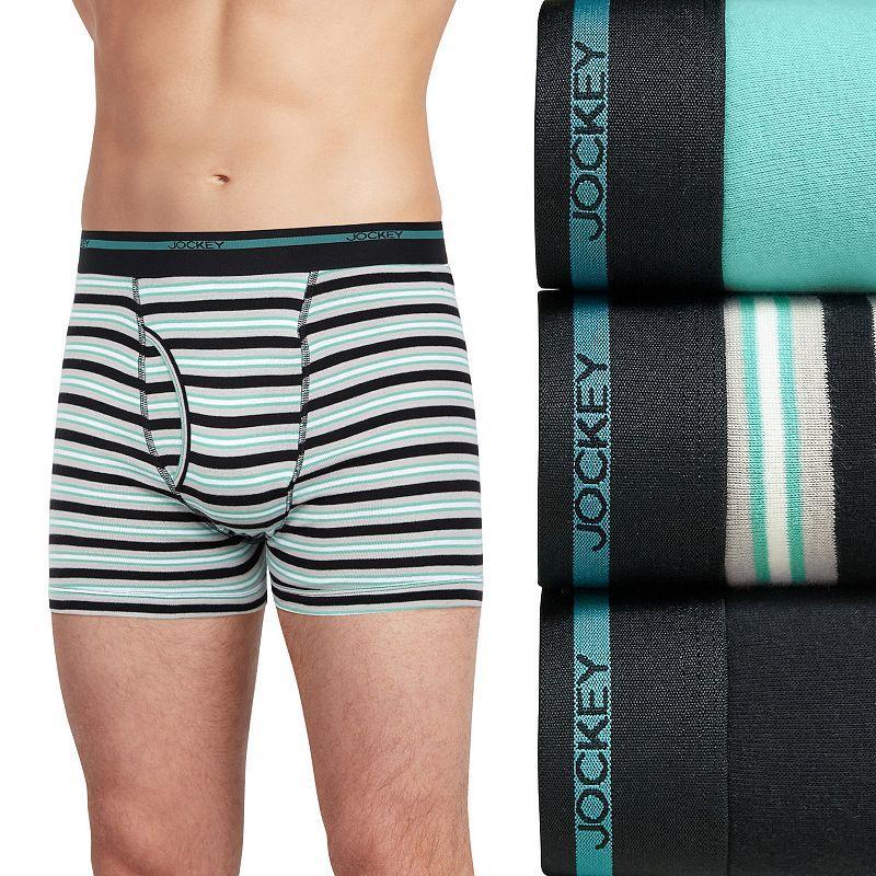 Mens Jockey 3-Pack Lightweight Classic 5 Boxer Brief Black Product Image