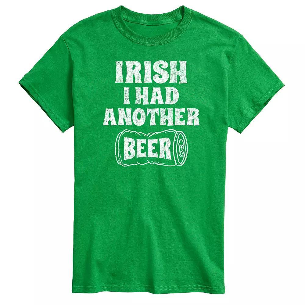 Big & Tall Irish Had Another Beer Tee, Men's, Size: XXL Tall, Green Product Image