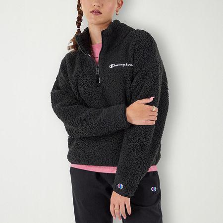 Champion Sherpa 1/4 Zip (Natural) Women's Clothing Product Image