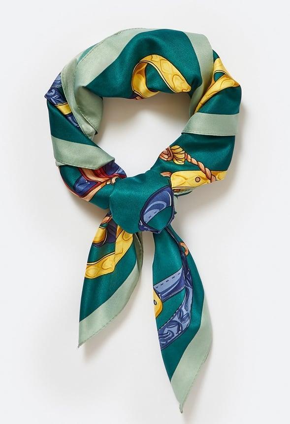 Eden Abstract Multicolor Print Silk Like Scarf Product Image
