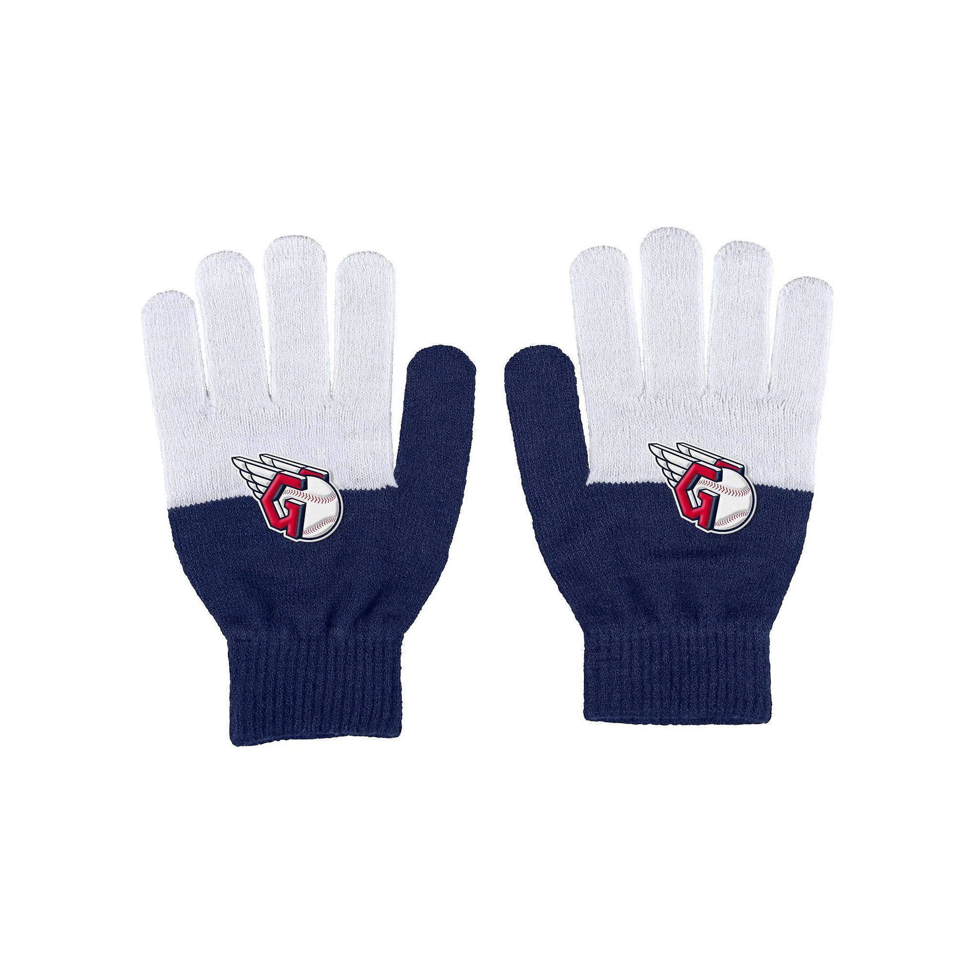 Women's WEAR by Erin Andrews Cleveland Guardians Color-Block Gloves, Grd Team Product Image