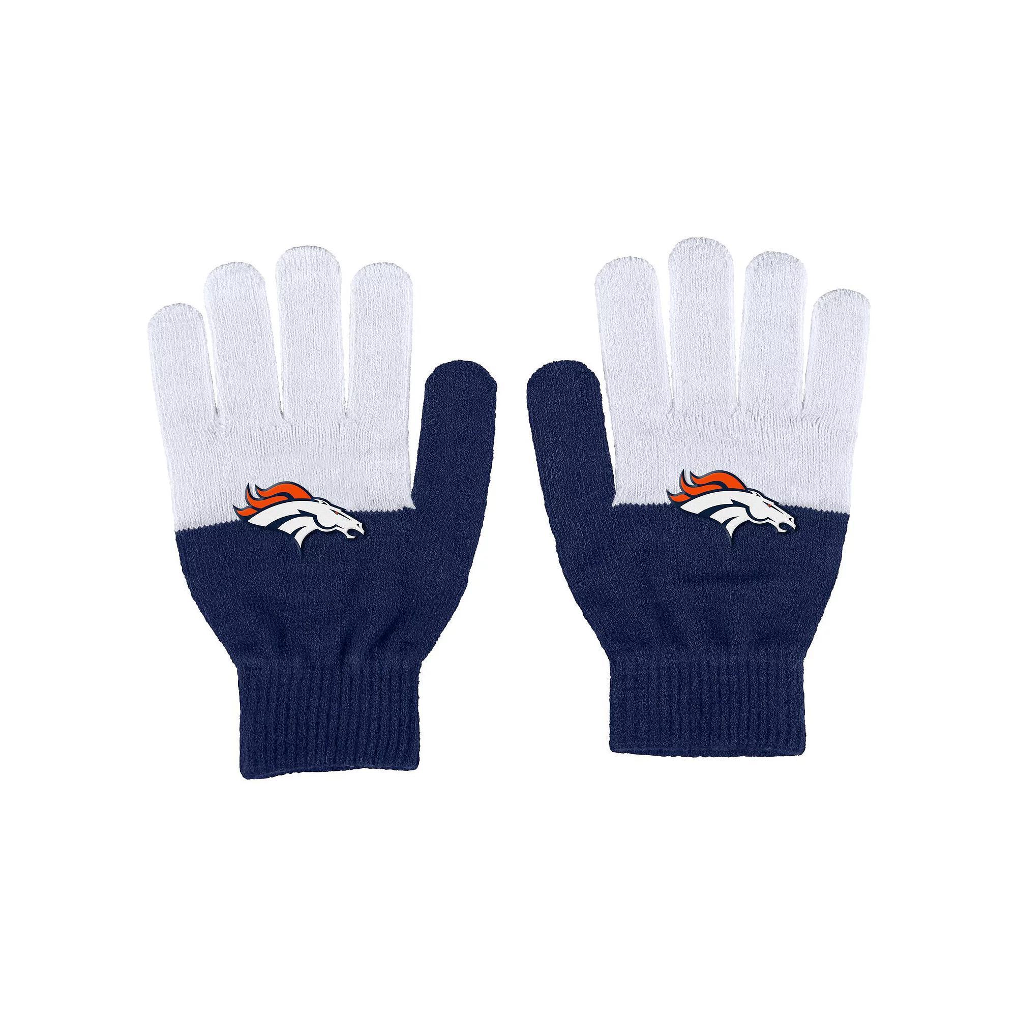 Women's WEAR by Erin Andrews Denver Broncos Color-Block Gloves, Team Product Image