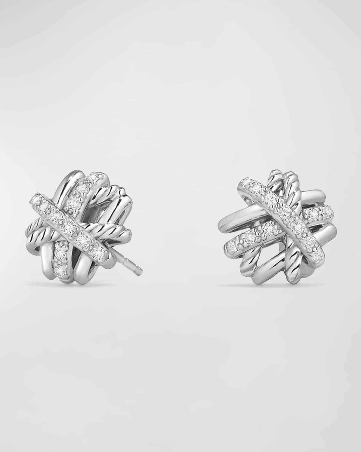 David Yurman Crossover Earrings with Diamonds Product Image