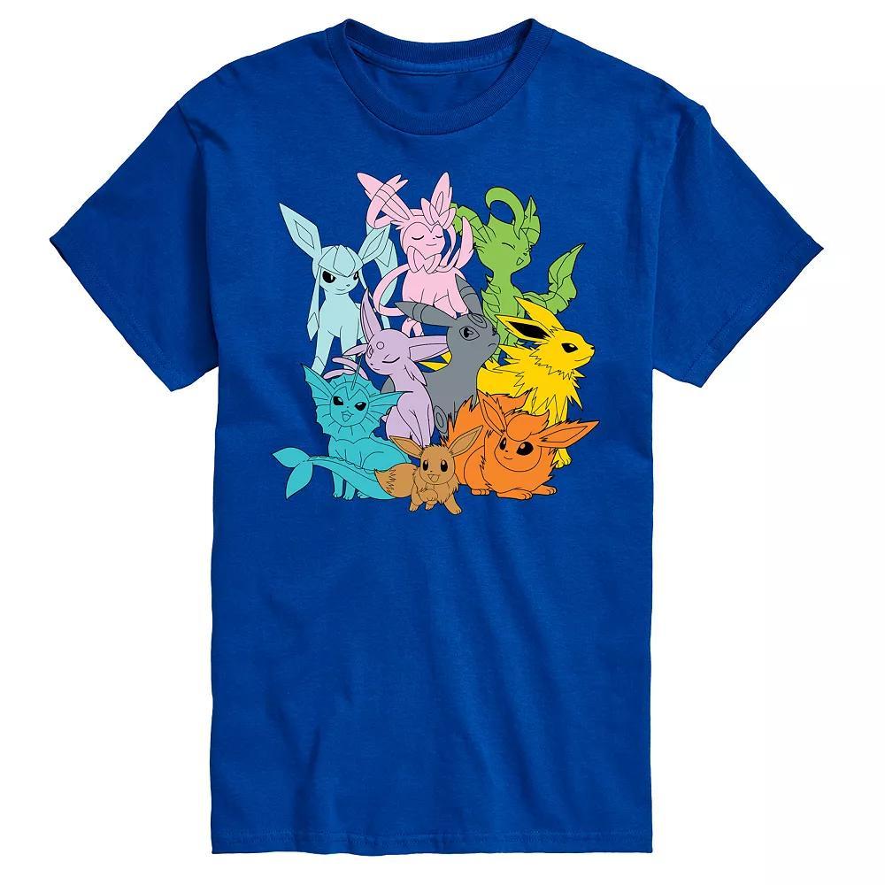 Big & Tall Pokemon Every Eeveelution Graphic Tee, Men's, Size: 3XB, Blue Product Image