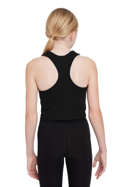 Nike Kids' Sportswear Rib Racerback Tank in Black at Nordstrom Product Image