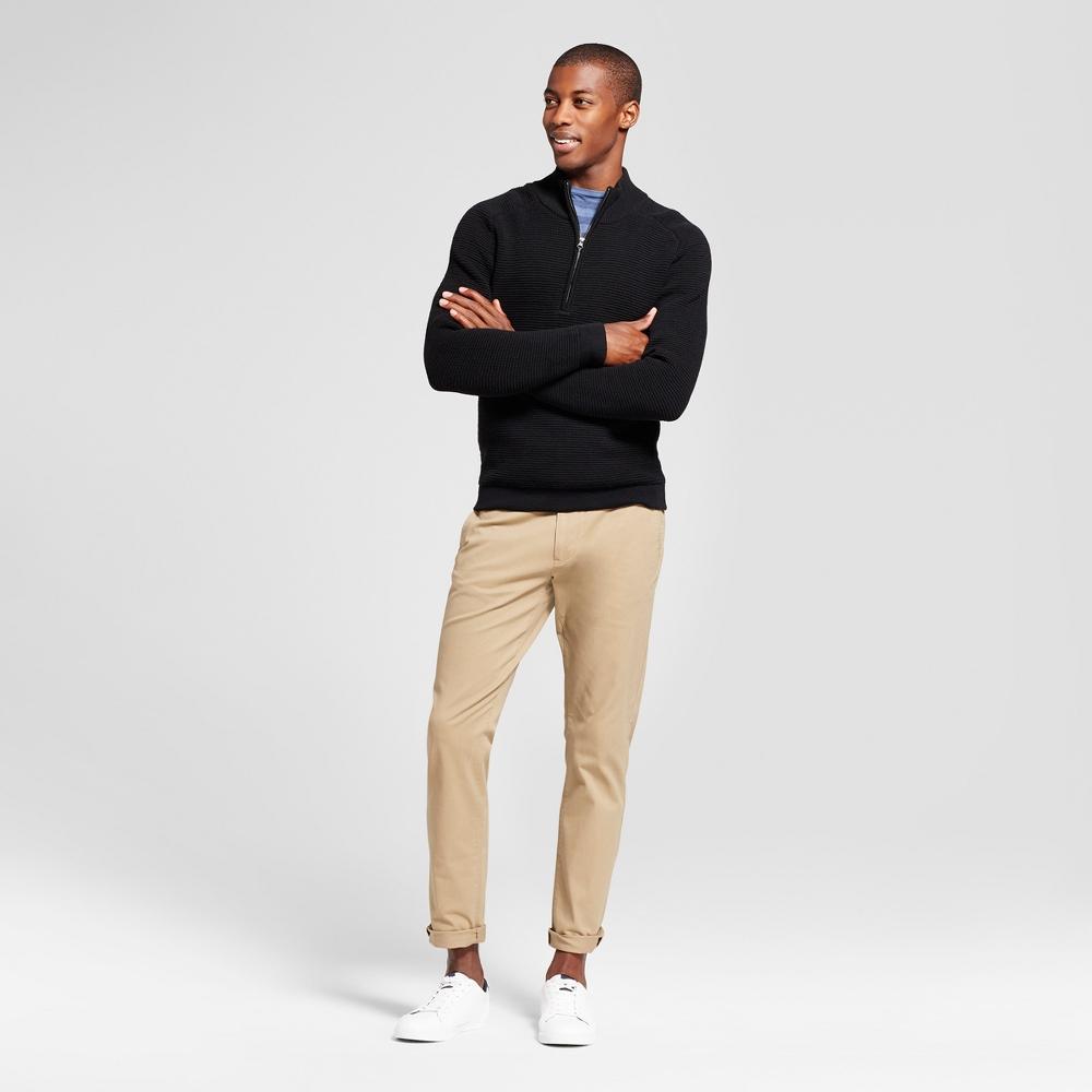 Men's Every Wear Slim Fit Chino Pants - Goodfellow & Co™ Sculptural Tan 32x34: Cotton-Spandex Blend, Mid Rise, Machine Washable Product Image